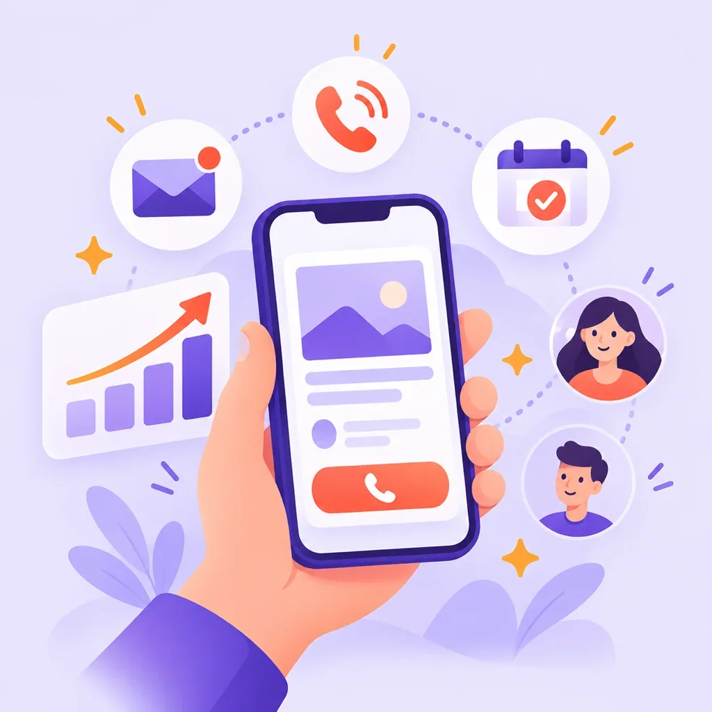 A Google ad on a phone bringing in new leads